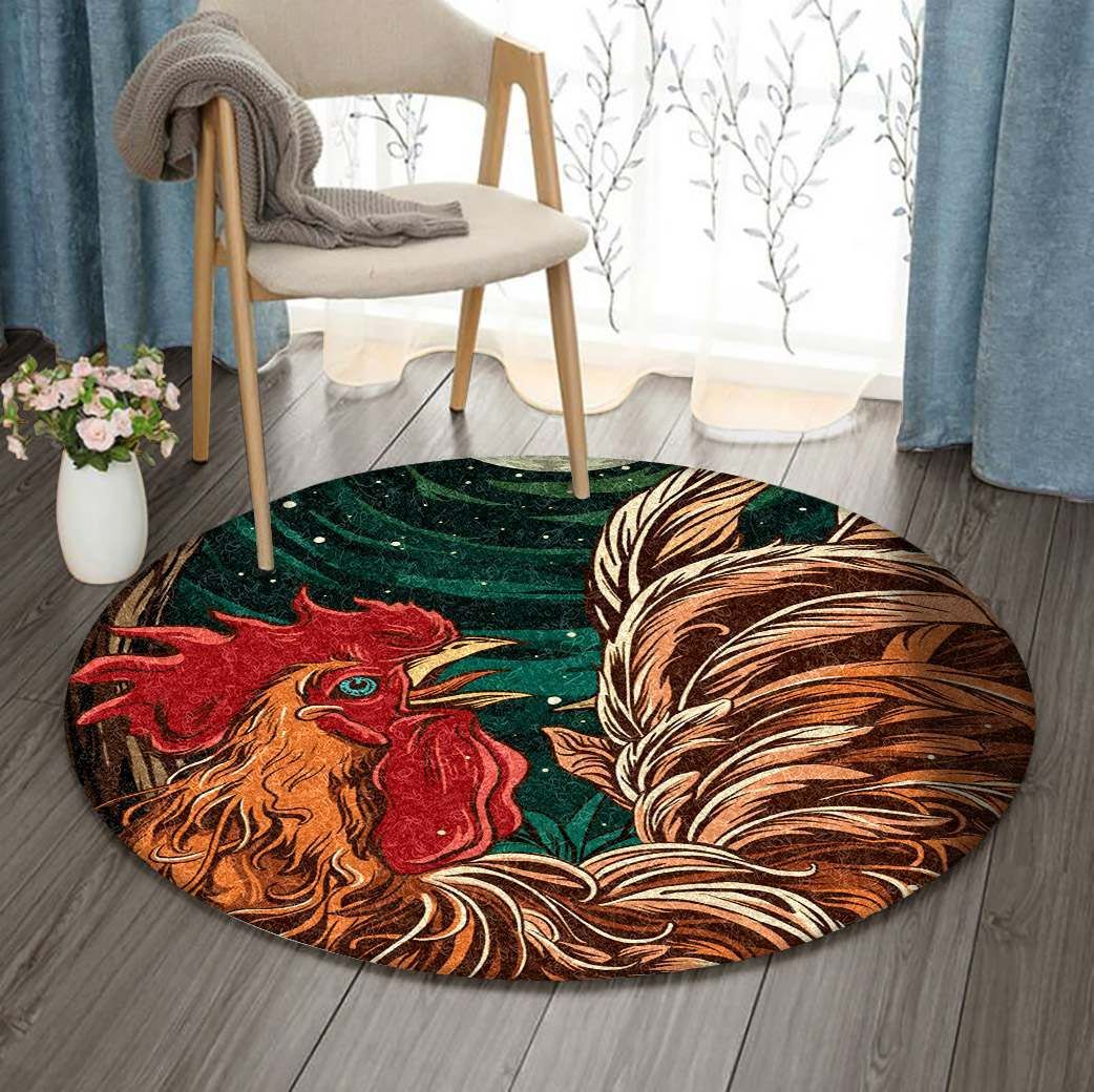 Chicken Round Carpet