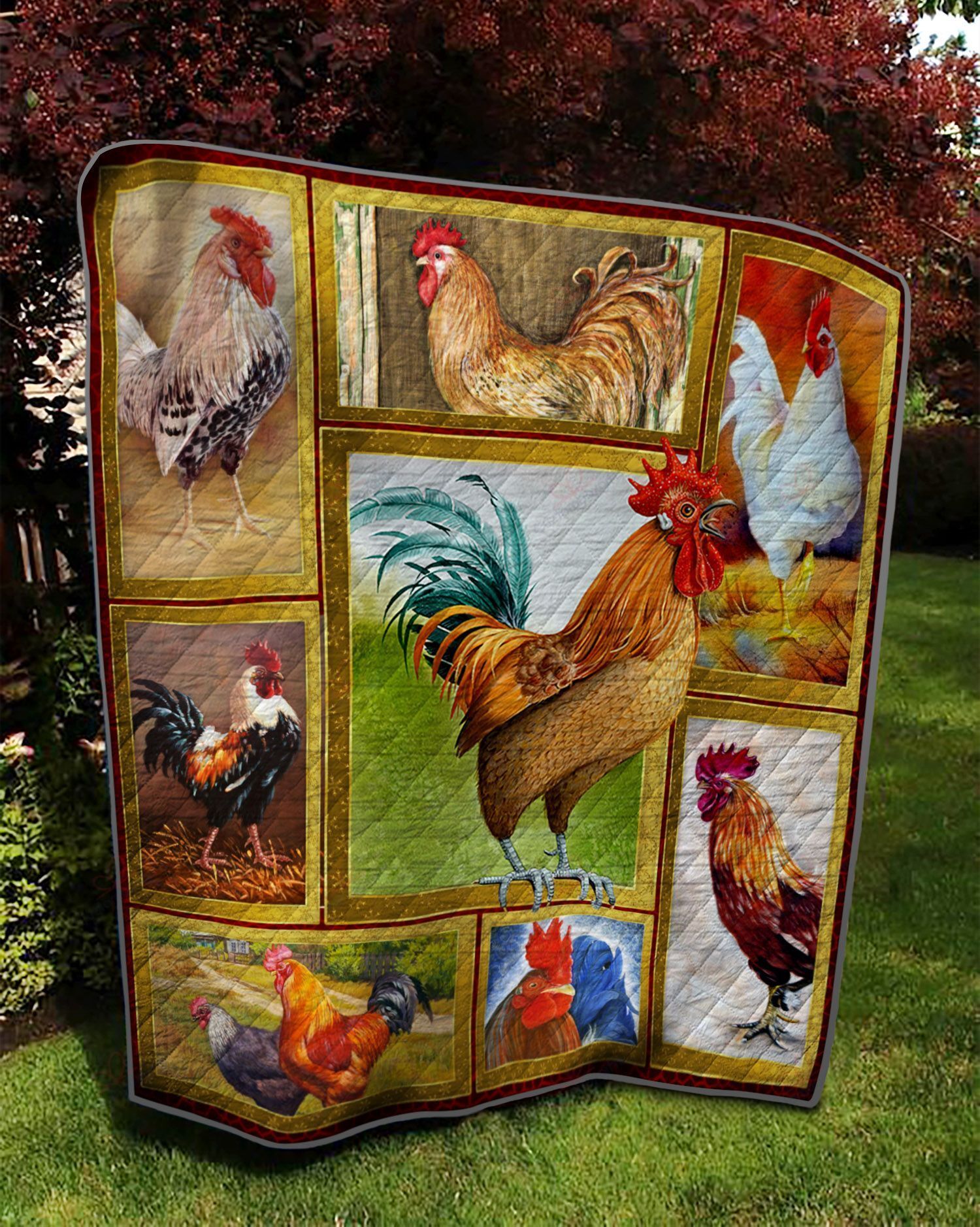 Chicken DT2109138CL Quilt Blanket