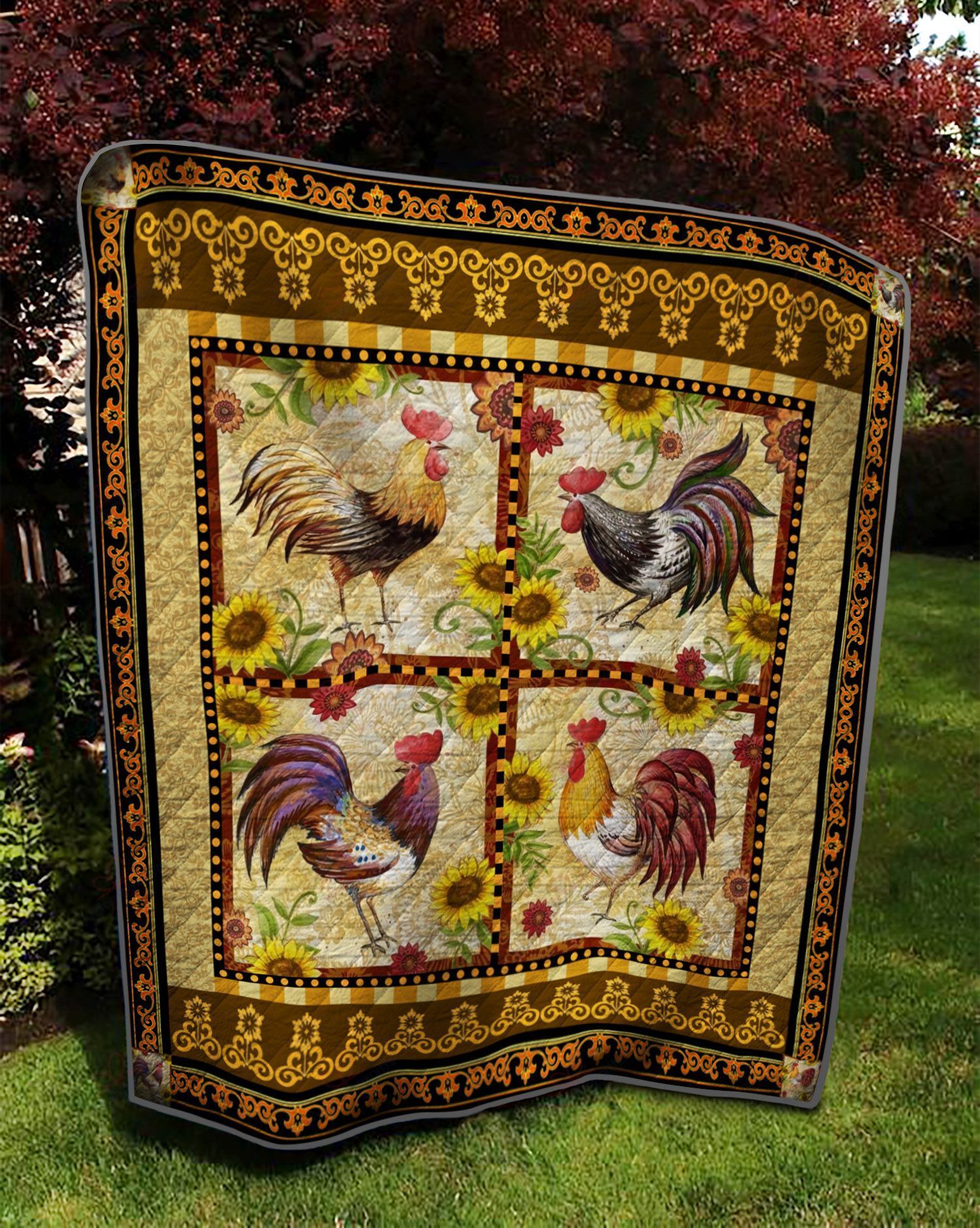 Chicken DT2109444CL Quilt Blanket