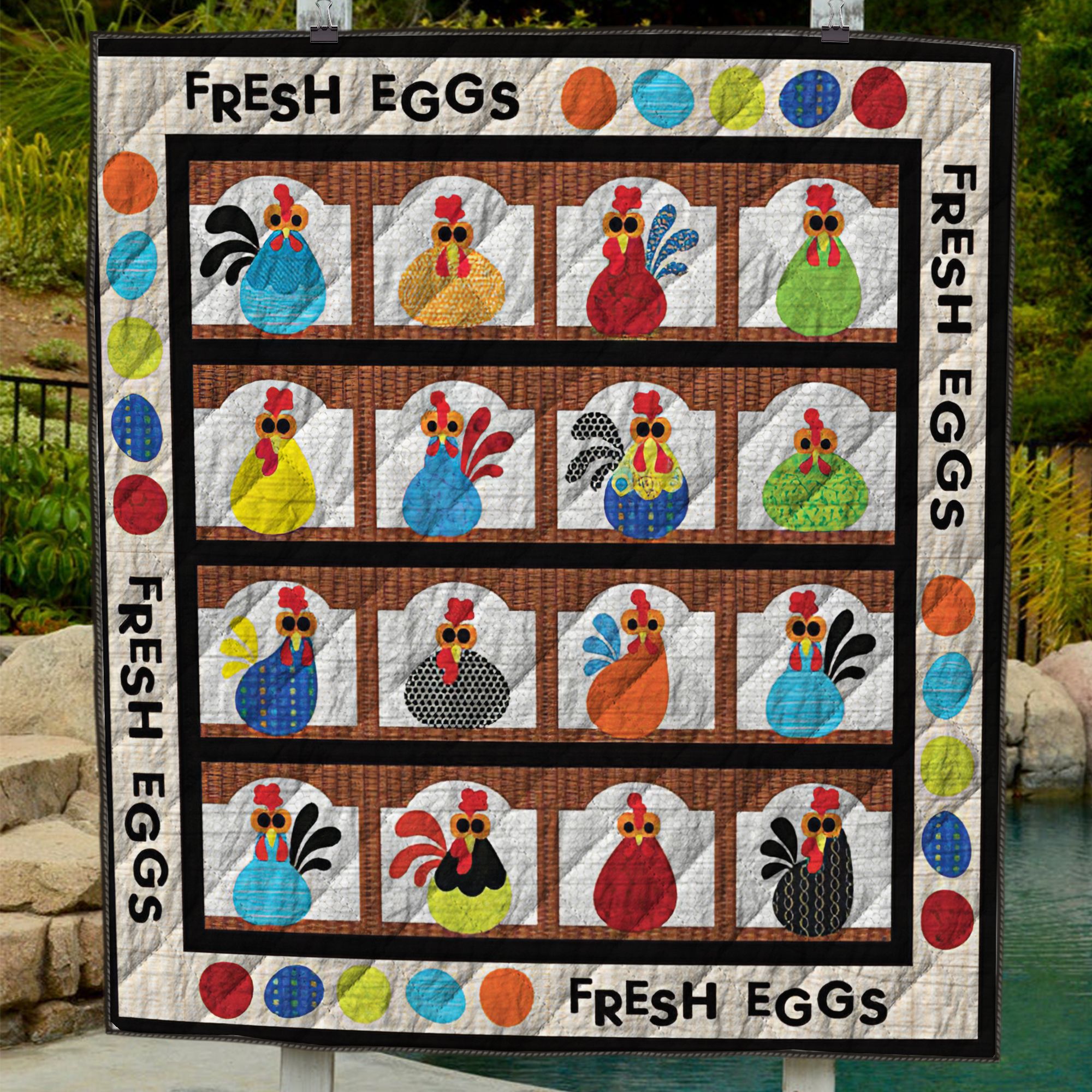 Chicken DTH171057HD Quilt Blanket