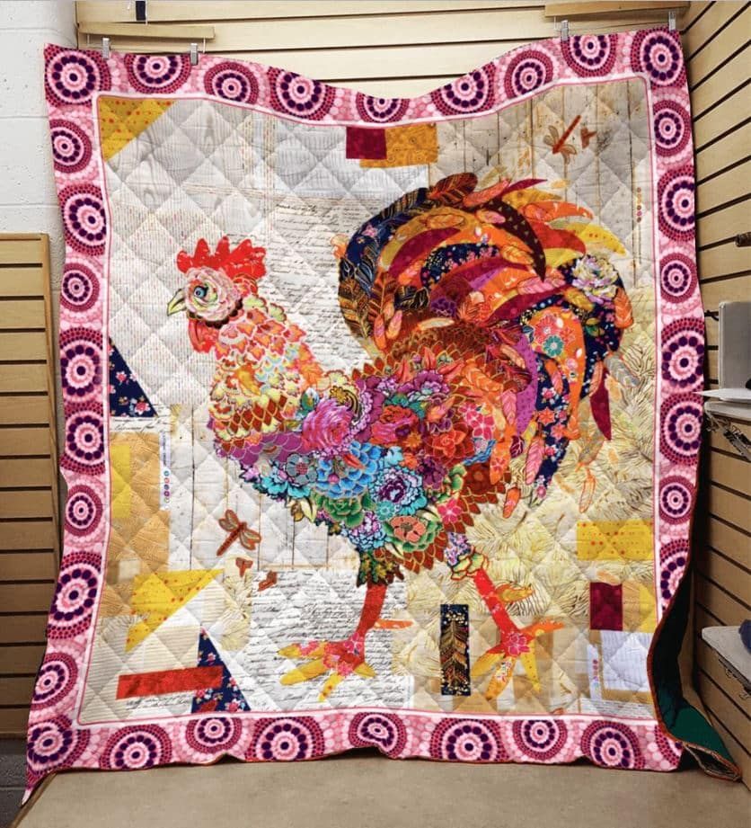 Chicken Flower Chicken Quilt Blanket Dhc04011957Dd