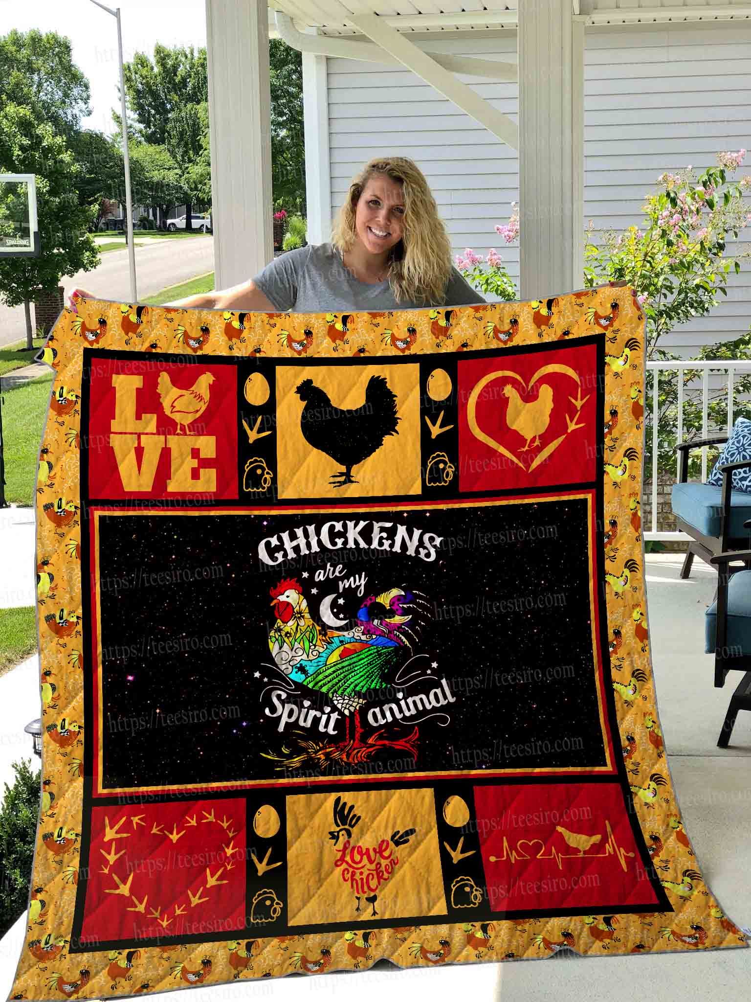 Chicken Girl Love Chicken Quilt Blanket DHC31121199TD