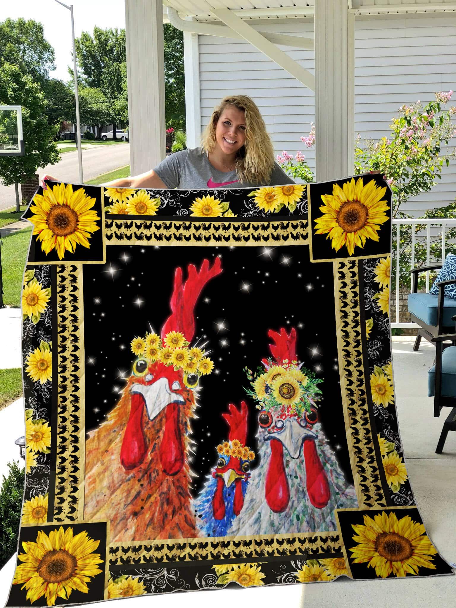 Chicken Happiness Quilt Blanket DHC3112603TD
