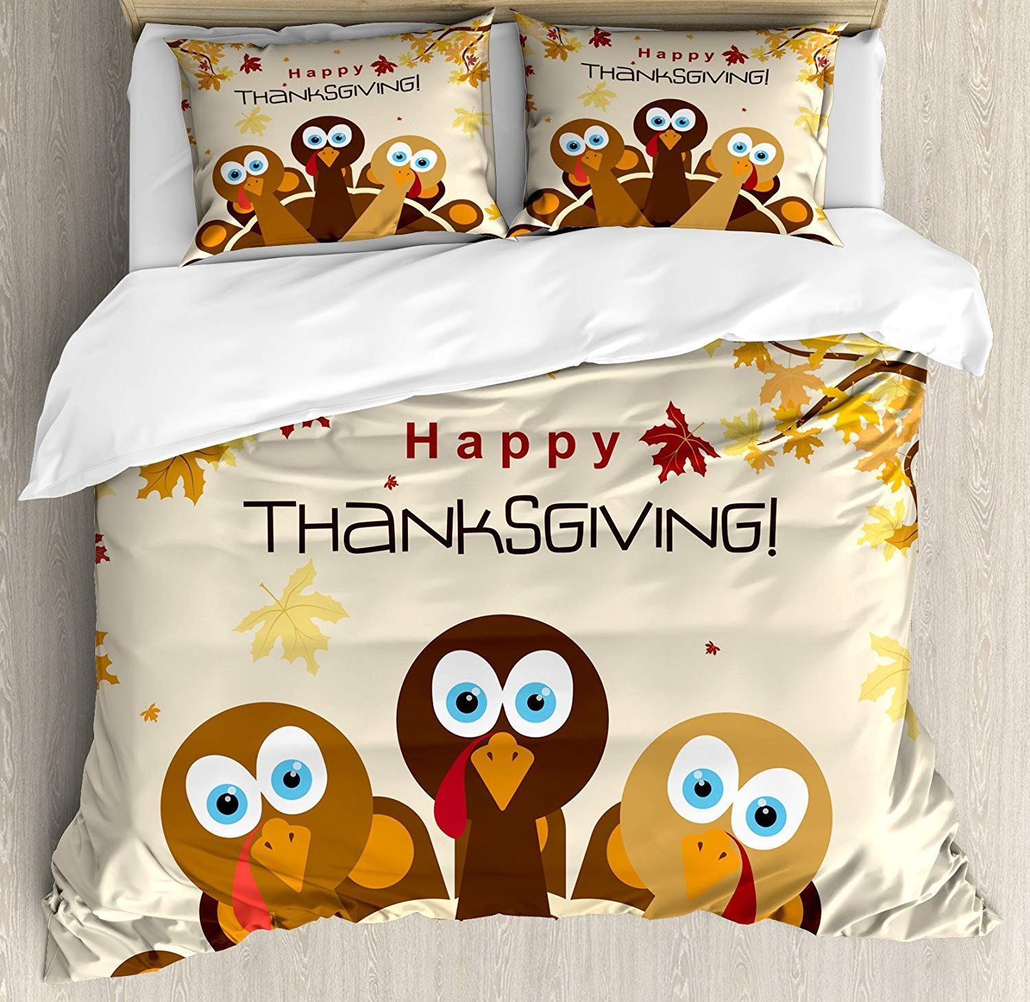 Chicken Happy Thanksgiving Bedding Set