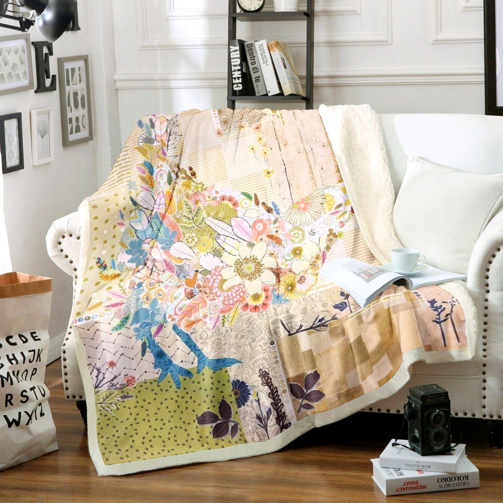 Chicken Sherpa Fleece Blanket