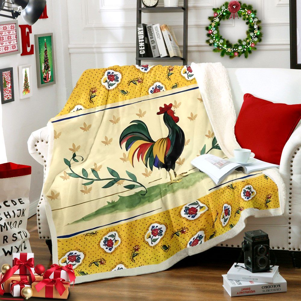 Chicken Sherpa Fleece Blanket