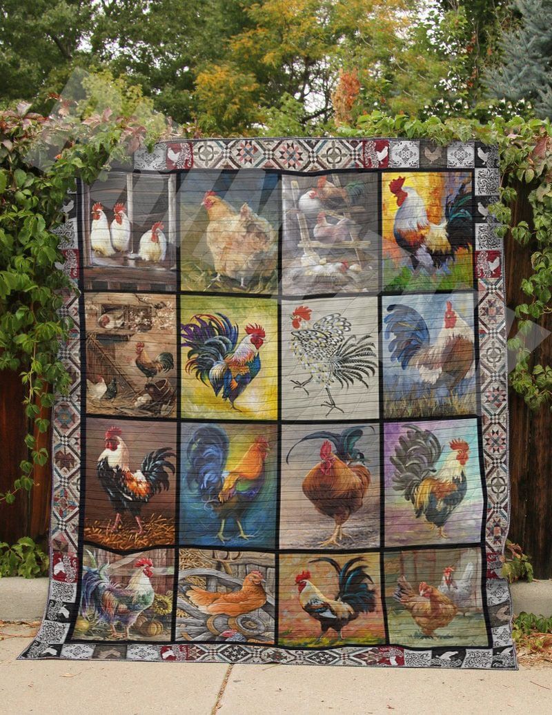 Chicken I Love Chickens GS-CL-DT0107 Quilt Blanket