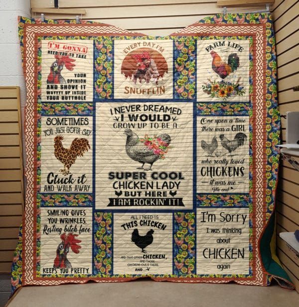 Chicken Just A Girl Who Loves Chickens GS-CL-DT0107 Quilt Blanket