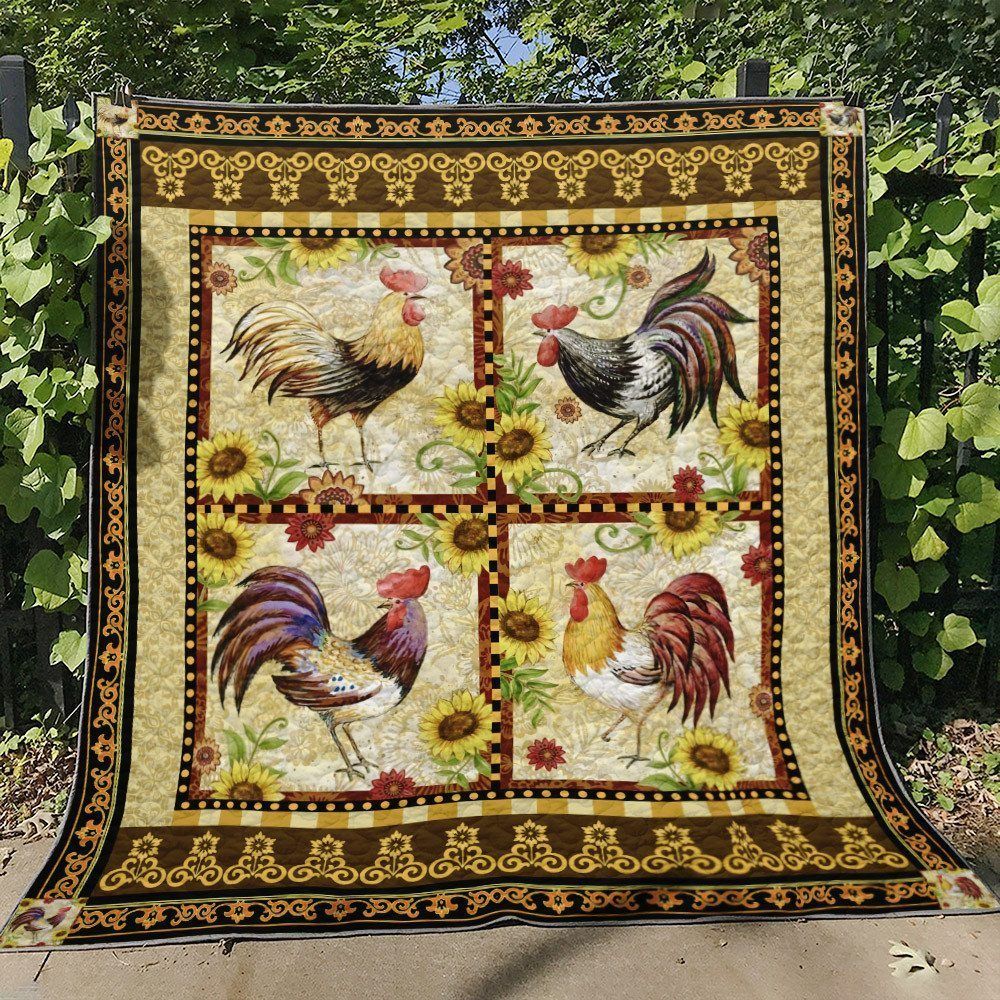 Chicken ML220702B Quilt Blanket