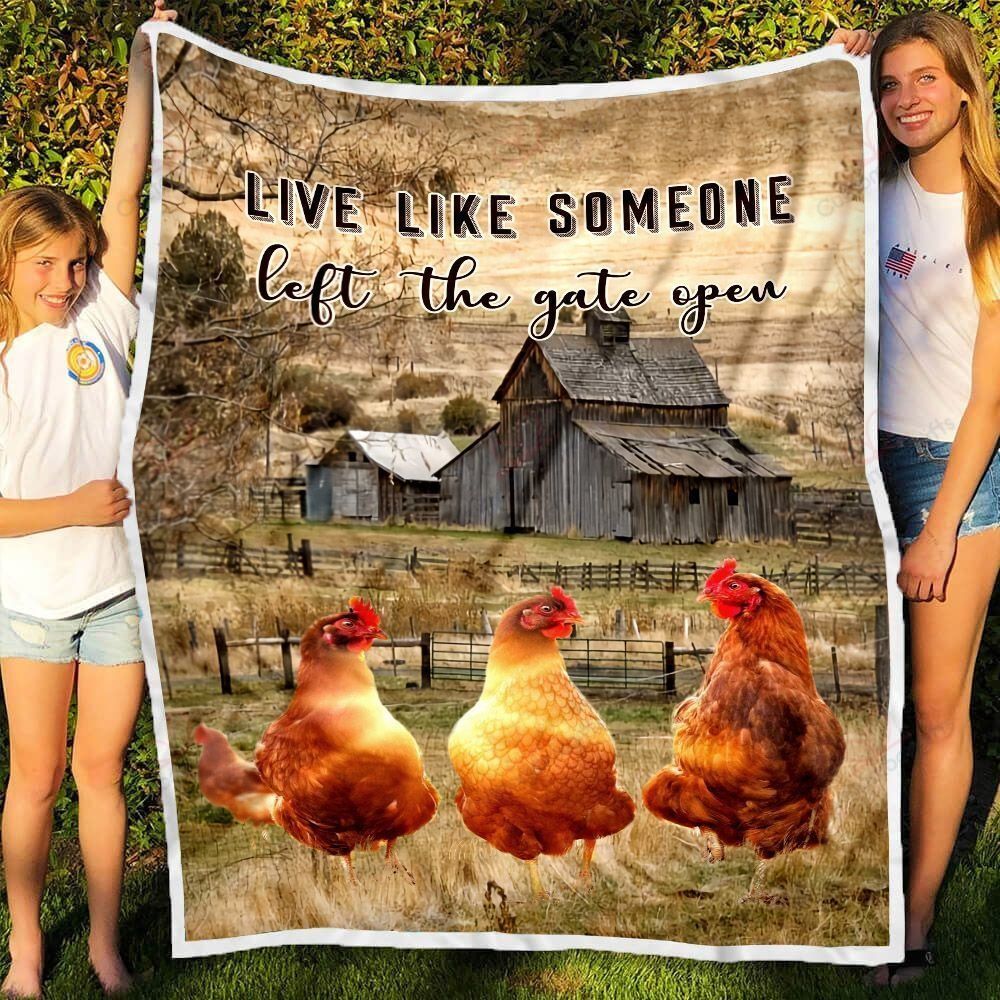 Chicken Fleece Blanket