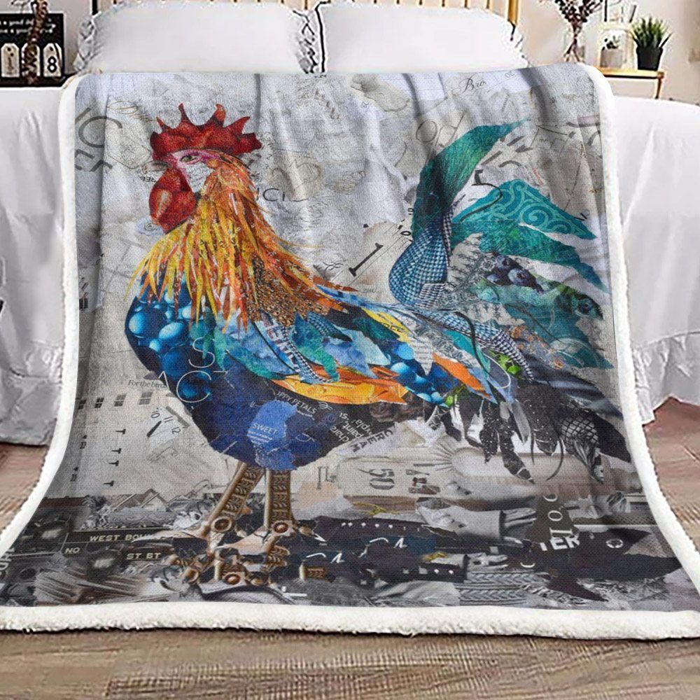 Chicken Sherpa Fleece Blanket