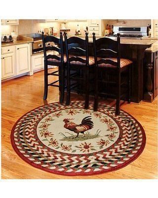Chicken Pattern Round Carpet