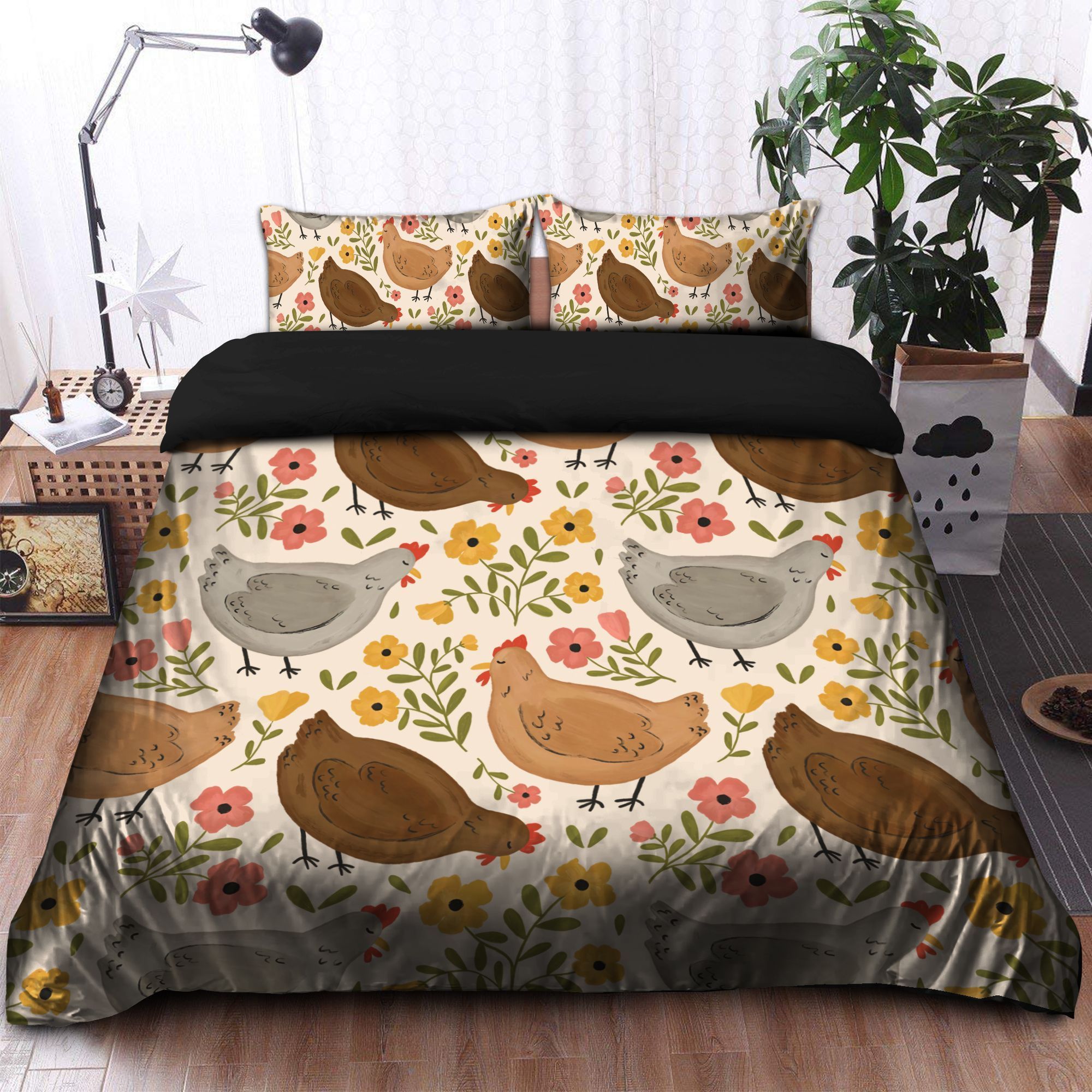 Chicken Pattern Bedding Set