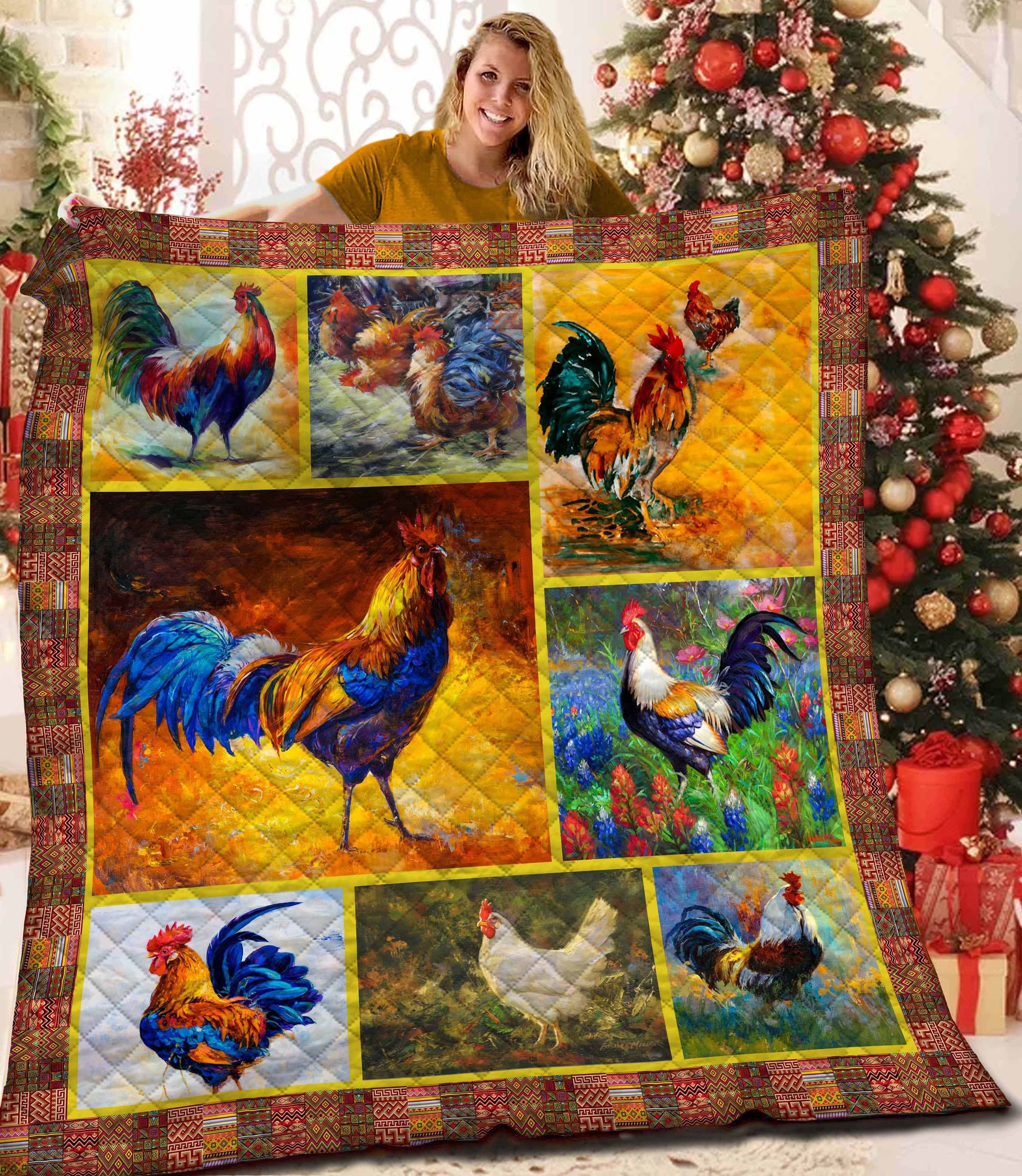 Chicken Quilt Blanket BBB241002NL