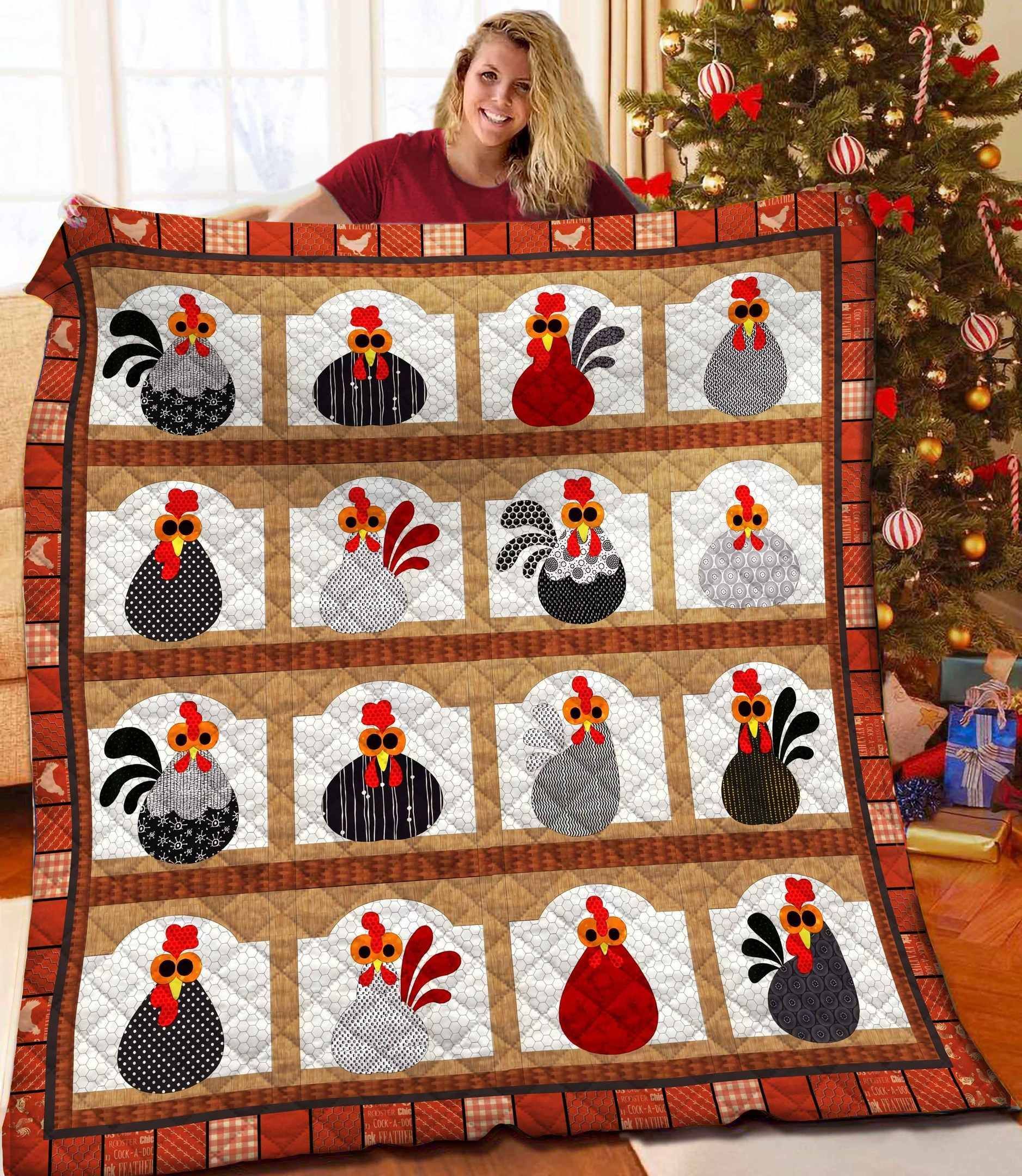 Chicken Quilt Blanket BBB271124HT