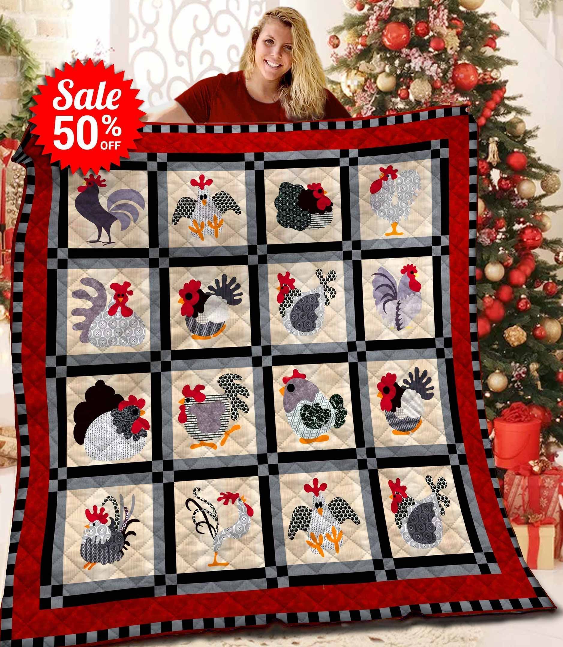 Chicken Quilt Blanket BBB291117SM