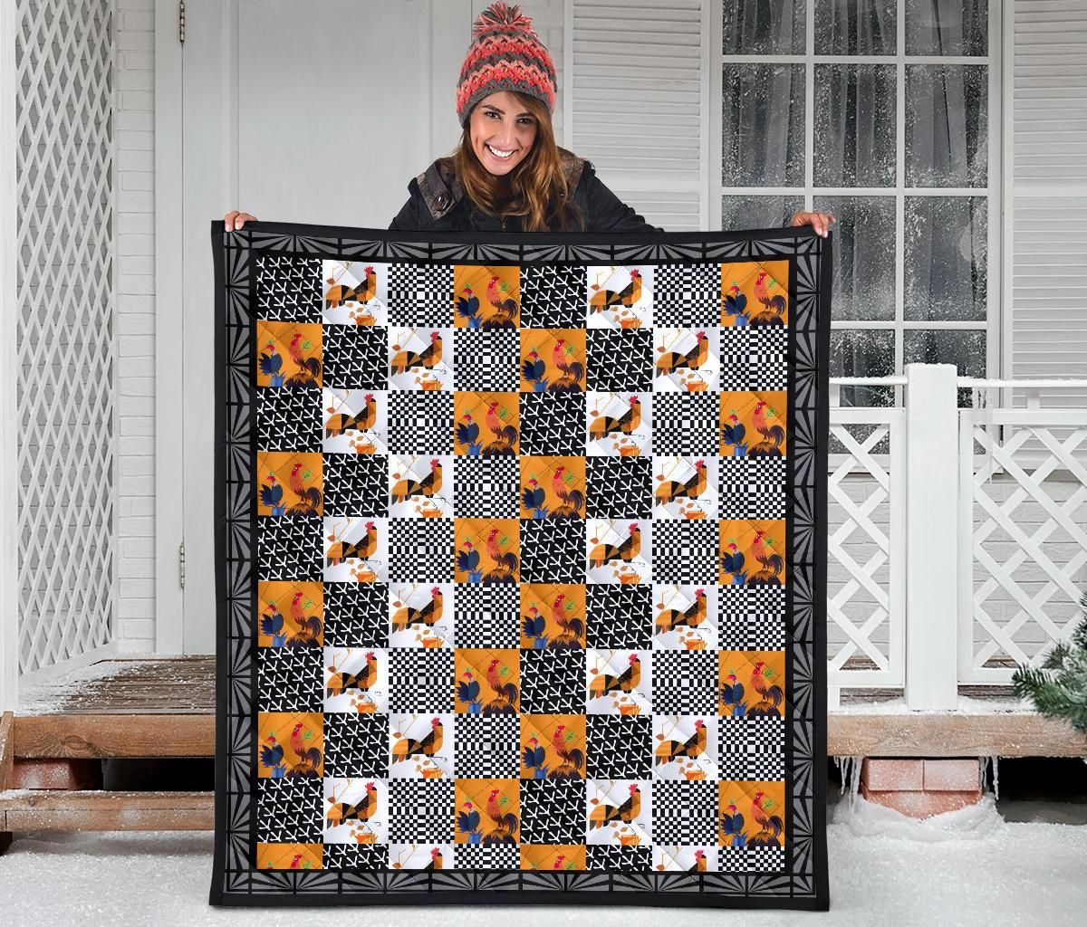 Chicken Quilt Blanket Blanket Dhc1112218Dd