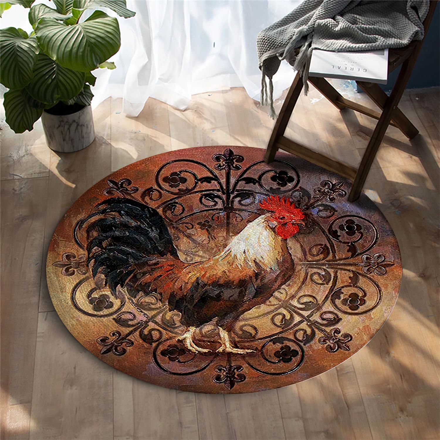 Chicken Round Carpet