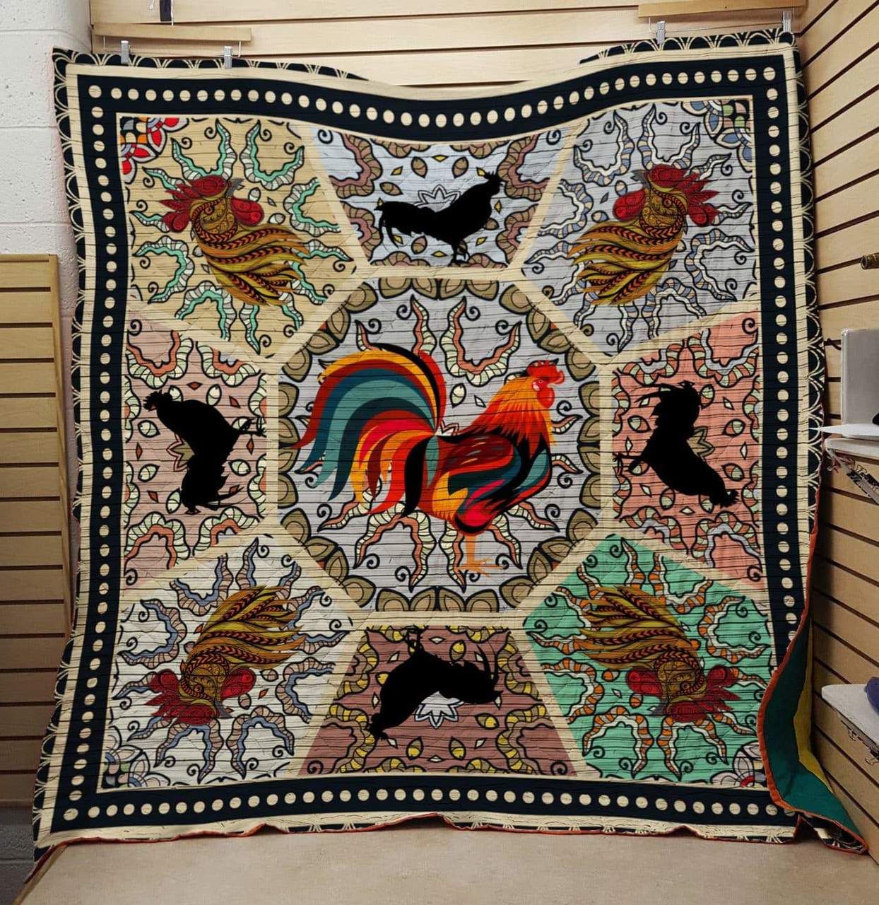 Chicken Shadow In My Mind Quilt Blanket DHC3112481TD