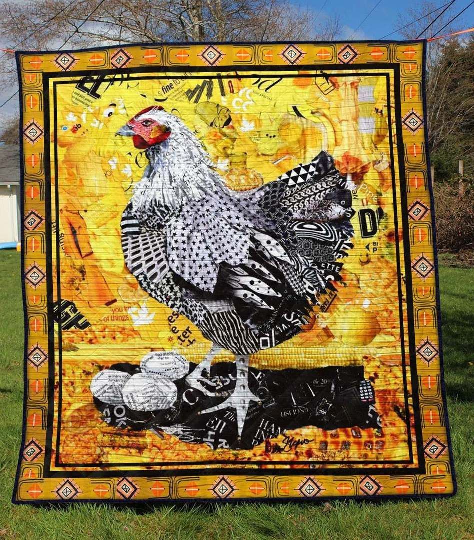 Chicken TU080702A TBG Quilt Blanket
