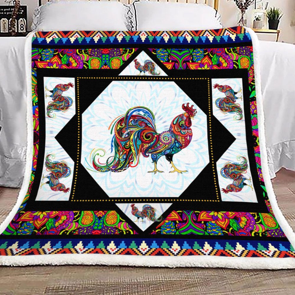 Chicken Sherpa Fleece Blanket