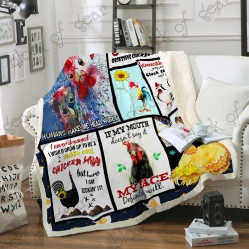 Chickens Sherpa Fleece Blanket