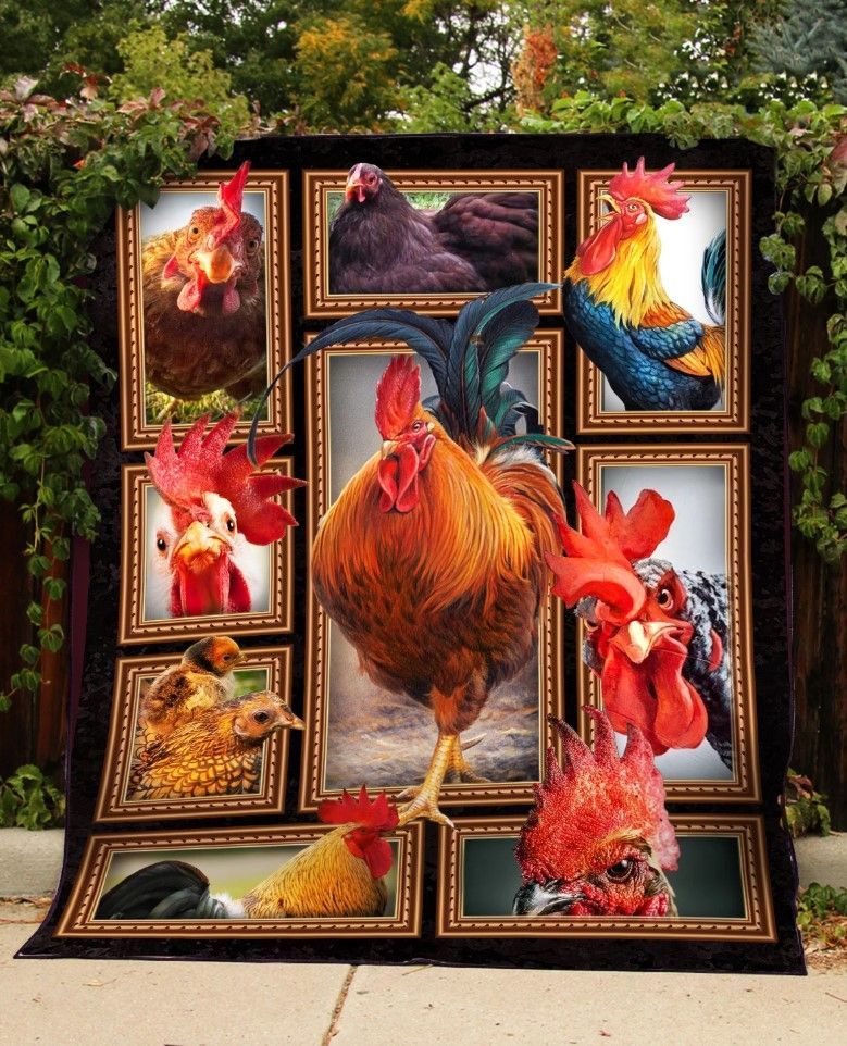 Chickens Sherpa Fleece Blanket