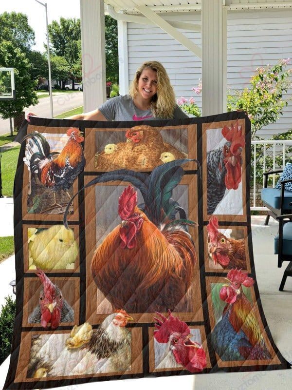 Chickens NC1609B44CL Quilt Blanket