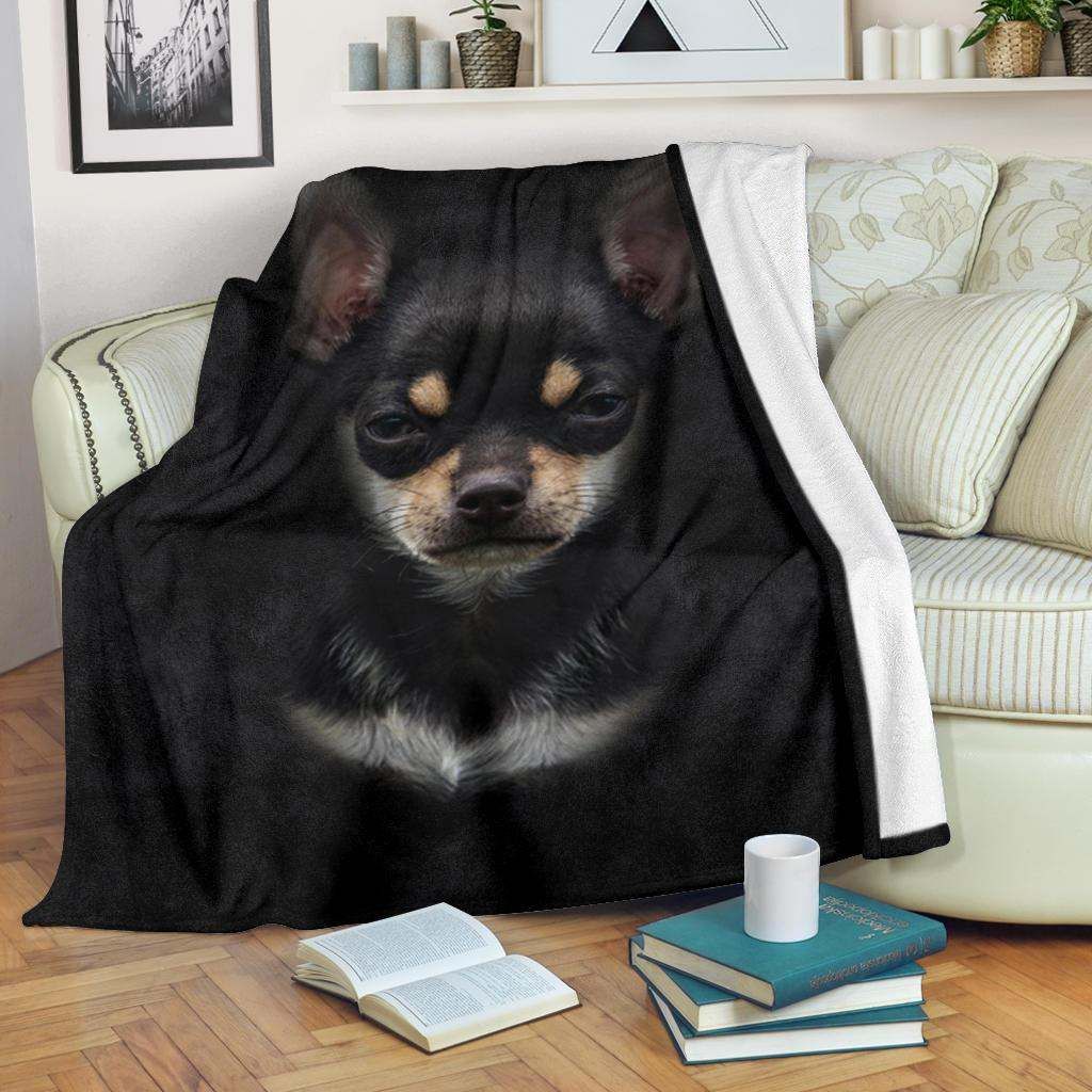 Chihuahua Face Hair Blanket