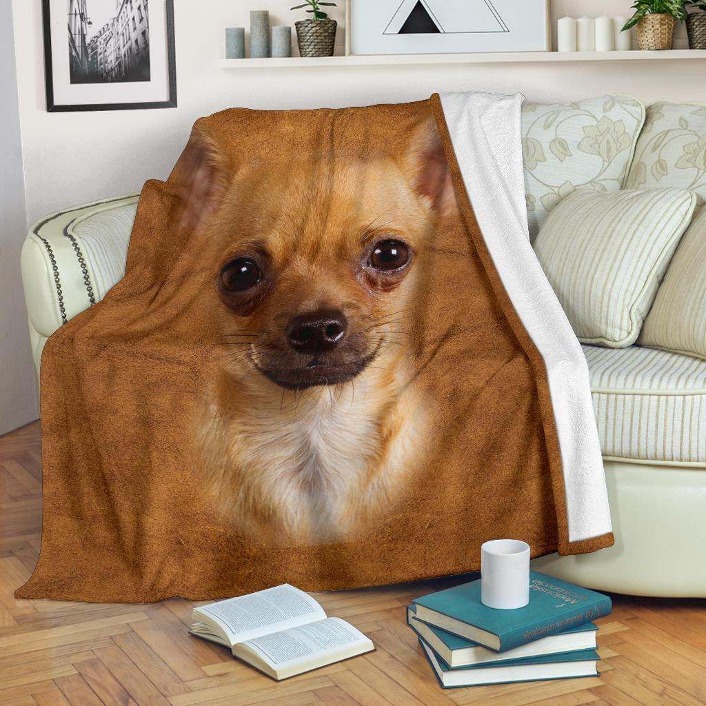 Chihuahua Face Hair Blanket