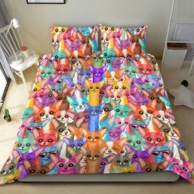 CHIHUAHUA BLACK Bedding Set