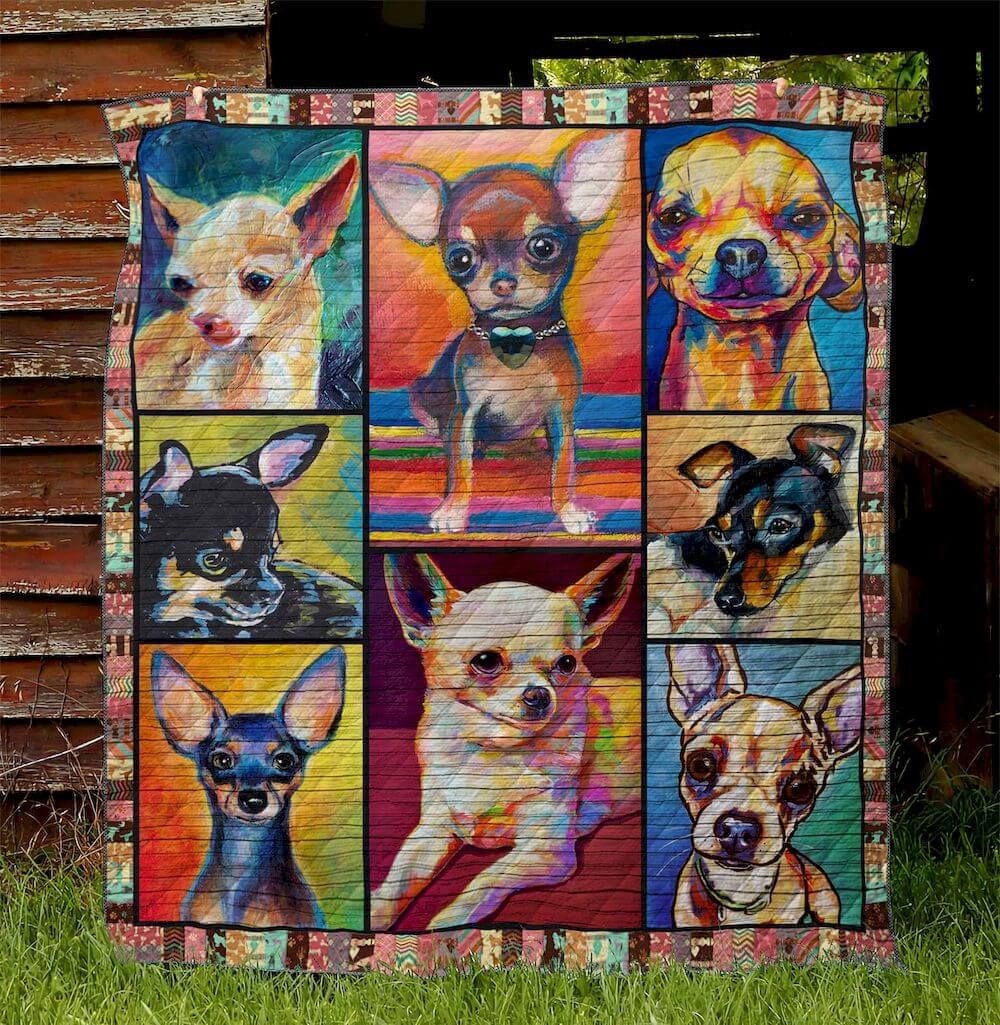 Chihuahua Chihuahua Painting Quilt Blanket DHC020120847TD