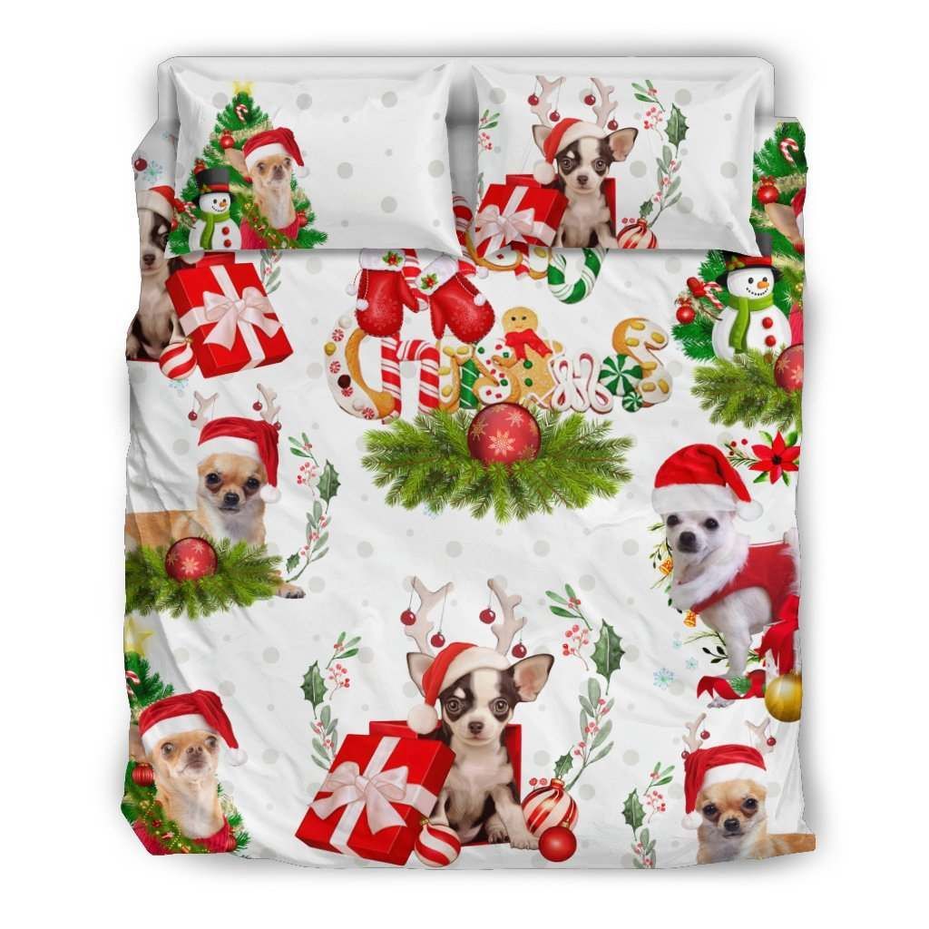 Chihuahua Christmas Bedding Set