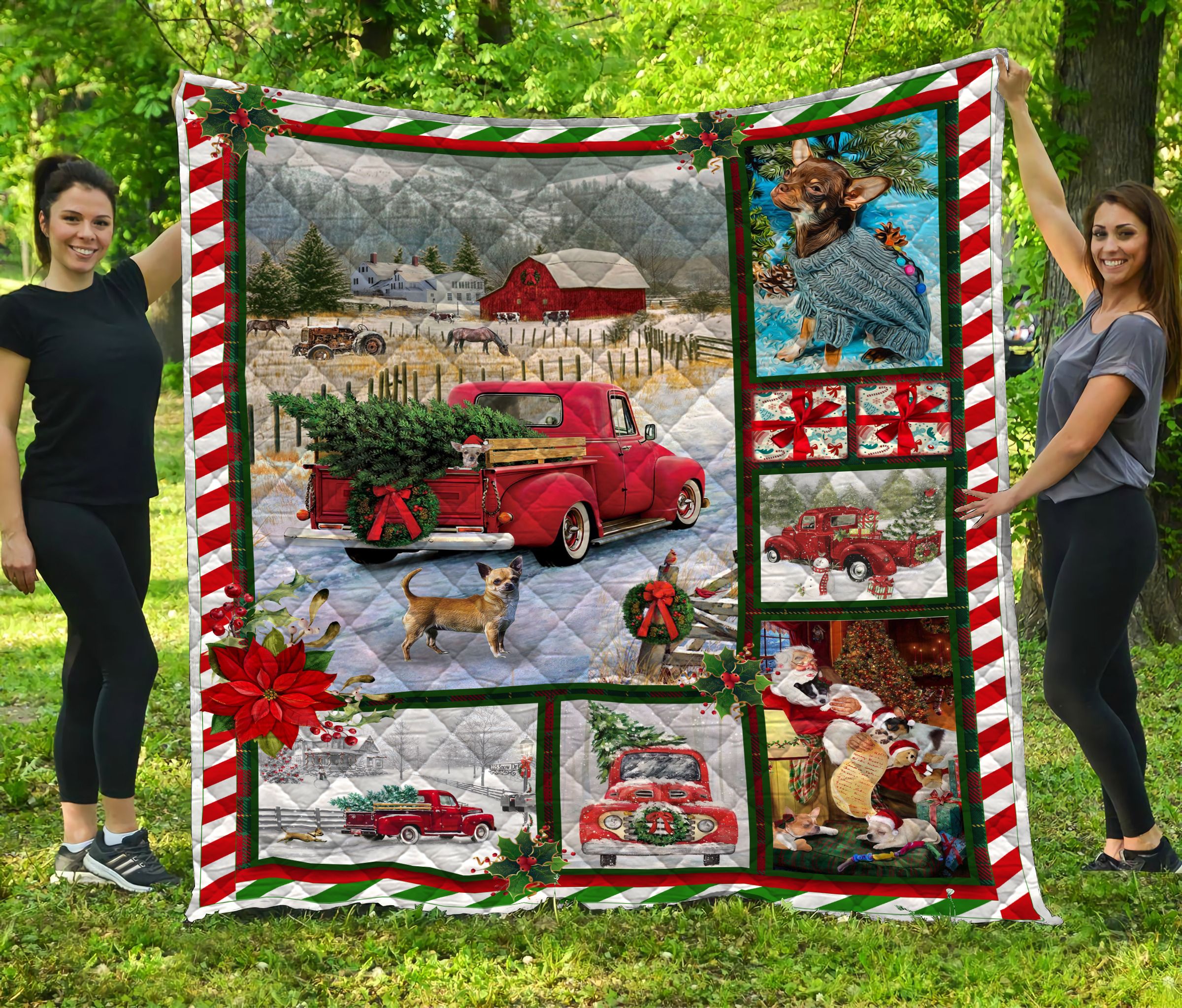 Chihuahua Christmas MMC1411704 Quilt Blanket