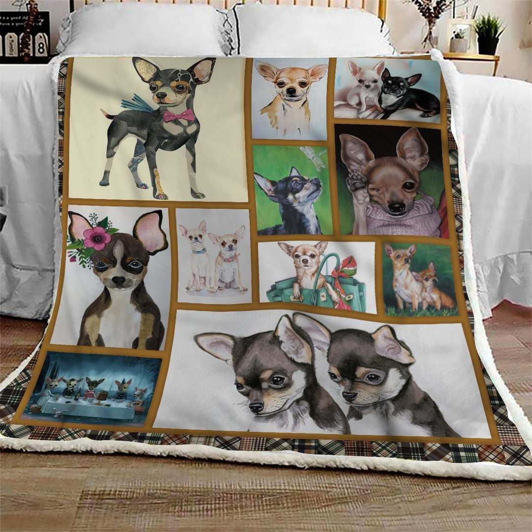 Chihuahua Cute Sherpa Fleece Blanket