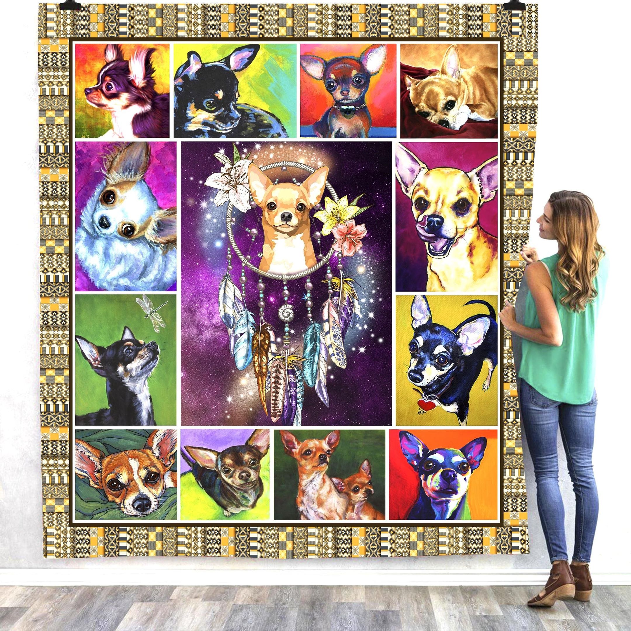 Chihuahua Daddy Issues Quilt Blanket DHC3112918TD