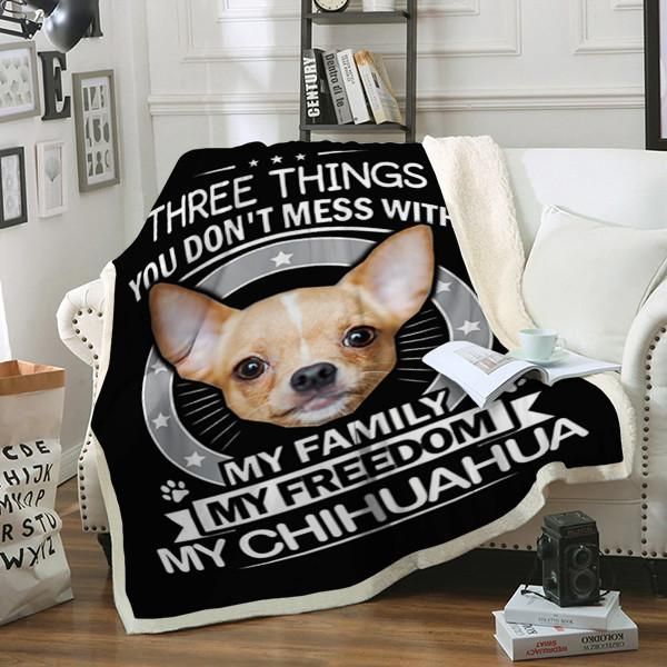 Chihuahua Dog Sherpa Fleece Blanket