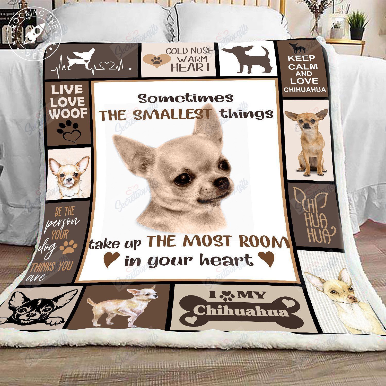 Chihuahua Dog Fleece Blanket
