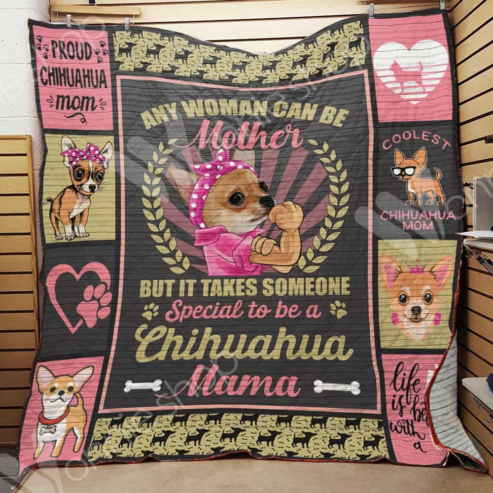 Chihuahua Dog Mom Quilt Blanket DHC1002565TD