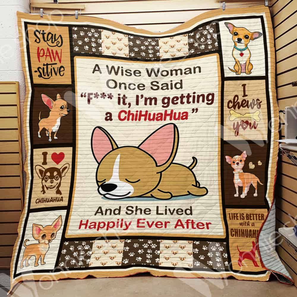 Chihuahua Dog Quilt Blanket DHC0102637TD