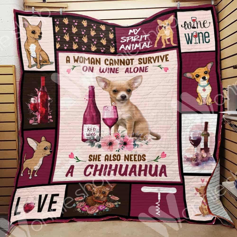 Chihuahua Dog Quilt Blanket DHC0102644TD