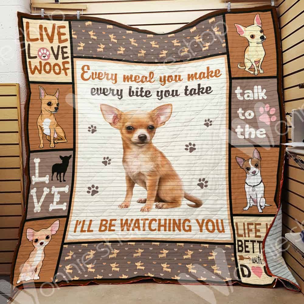 Chihuahua Dog Quilt Blanket DHC0102656TD