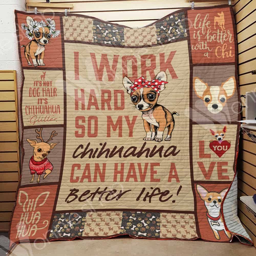 Chihuahua Dog Quilt Blanket DHC1002571TD