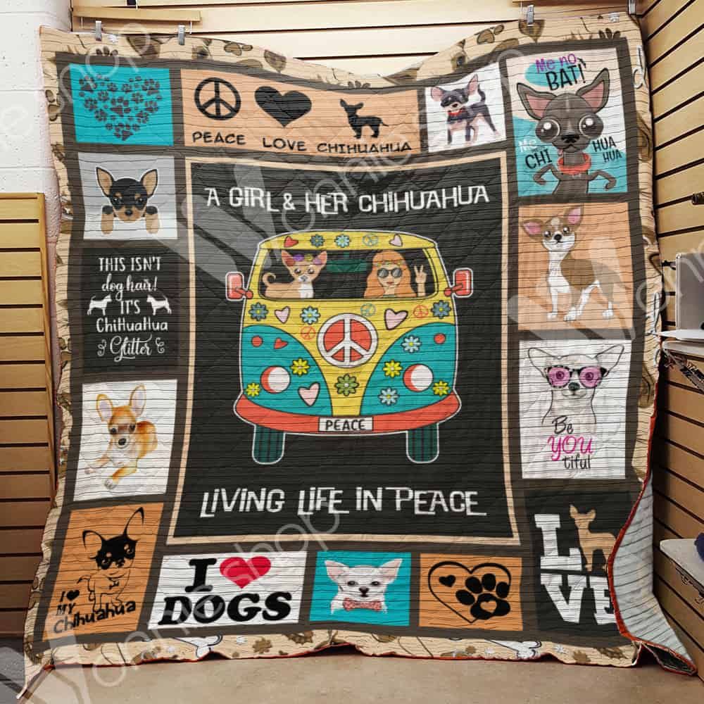 Chihuahua Dog Quilt Blanket DHC1002582TD