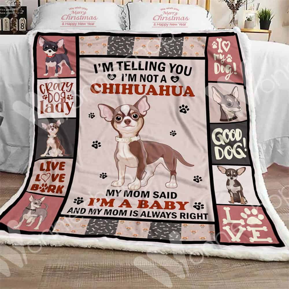 Chihuahua Dog Sherpa Quilt Blanket DHC0102510TD