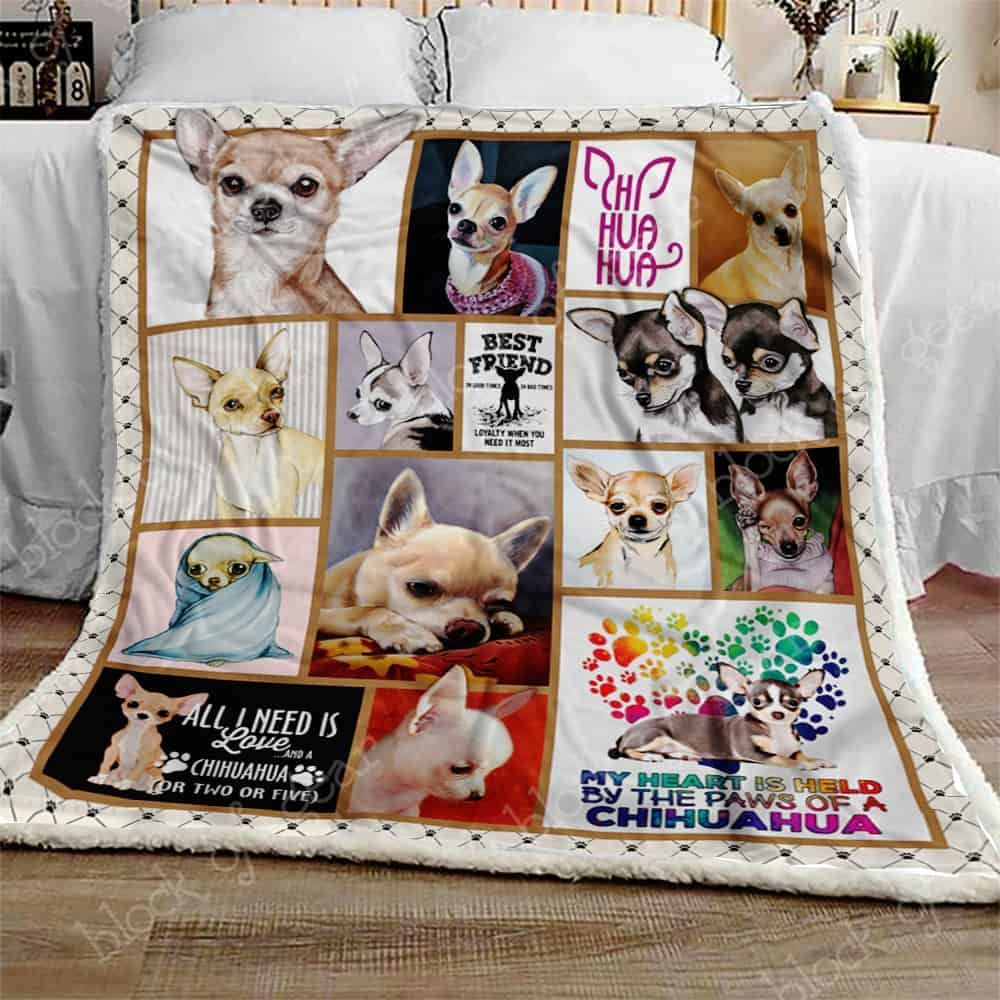 Chihuahua Sherpa Fleece Blanket