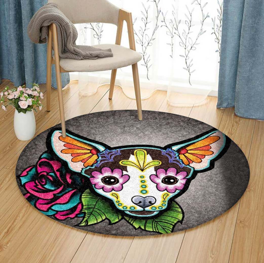 Chihuahua Round Carpet