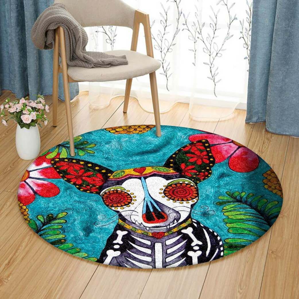 Chihuahua Round Carpet