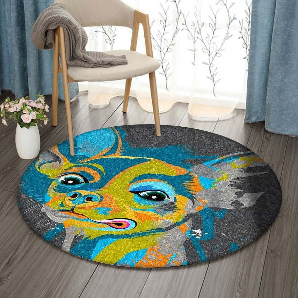 Chihuahua Round Carpet