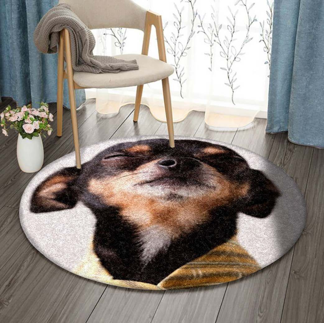 Chihuahua Round Carpet